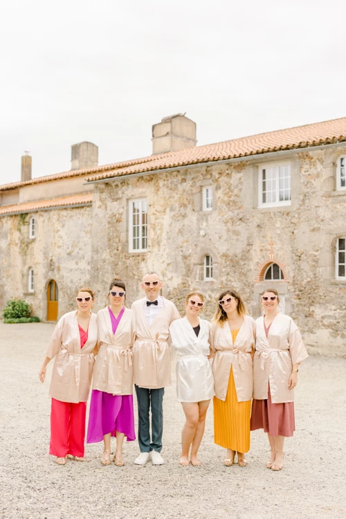 rose robe bonheur violet gris